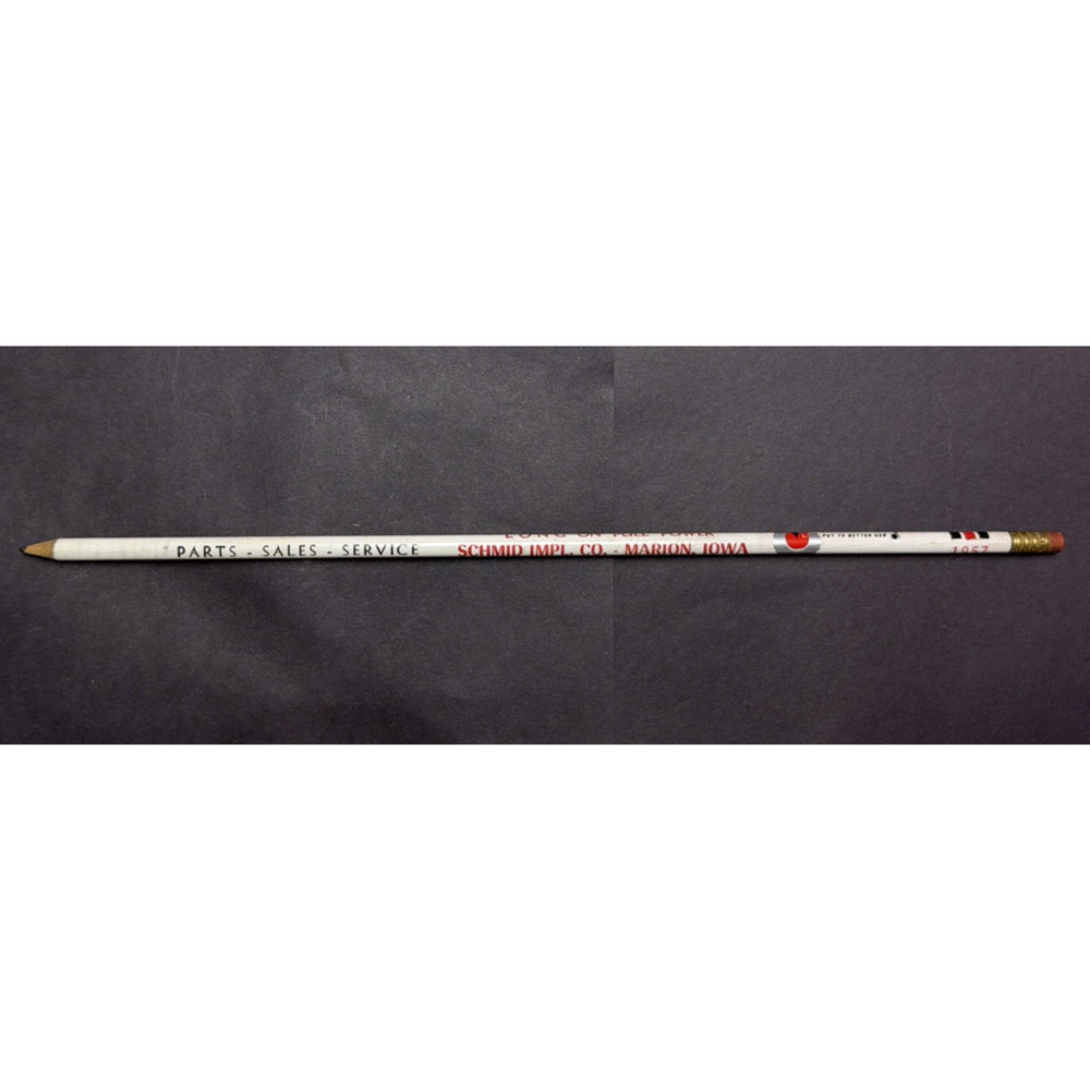 Vintage Advertisement Farmall Tractors Schmid Impl Co Used Long Pencil As Is